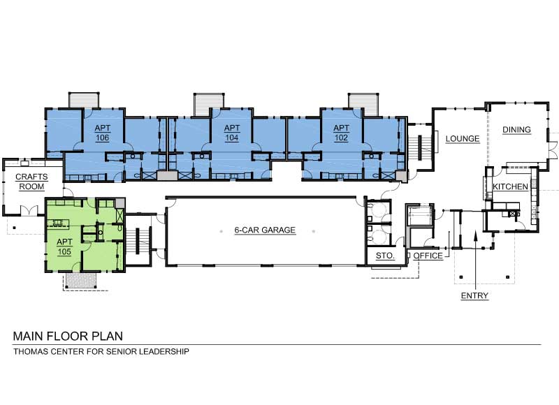 Two Bedroom Apartments Thomas Center Premier Senior Housing Community